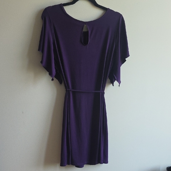 Enchanté - Deep Purple Mini Dress - Size 8 - Picture 3 of 3